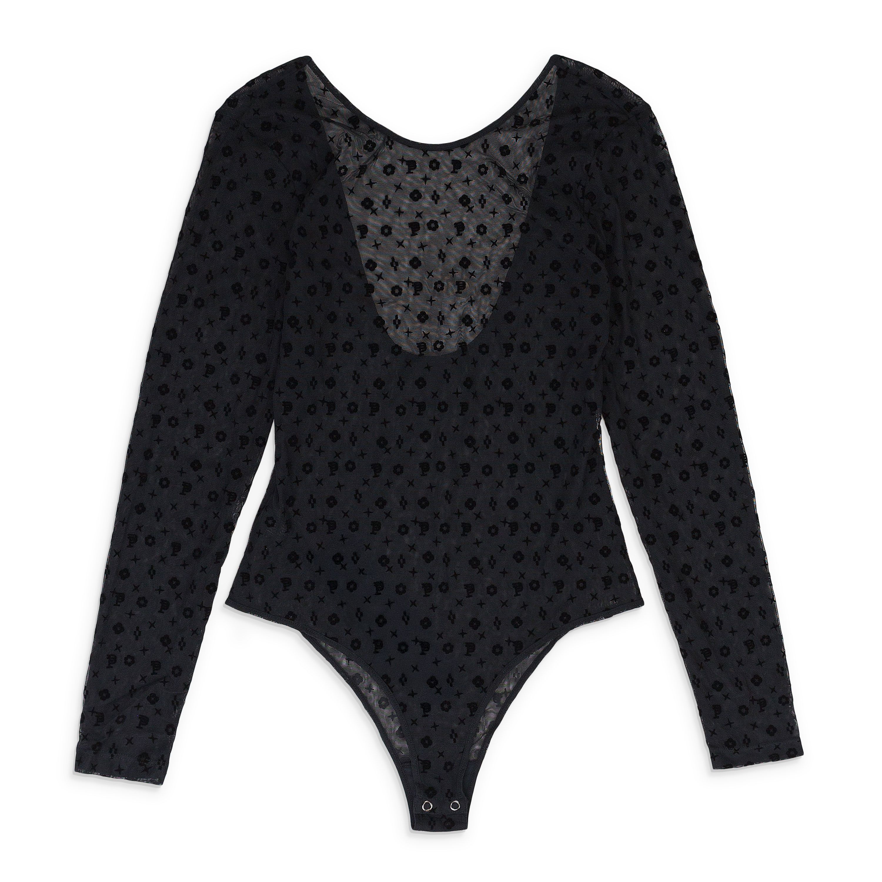 Purple Brand MESH HIGH CUT BLACK BODYSUIT Size S Size 28" / US 6 / IT 42 - 1 Thumbnail