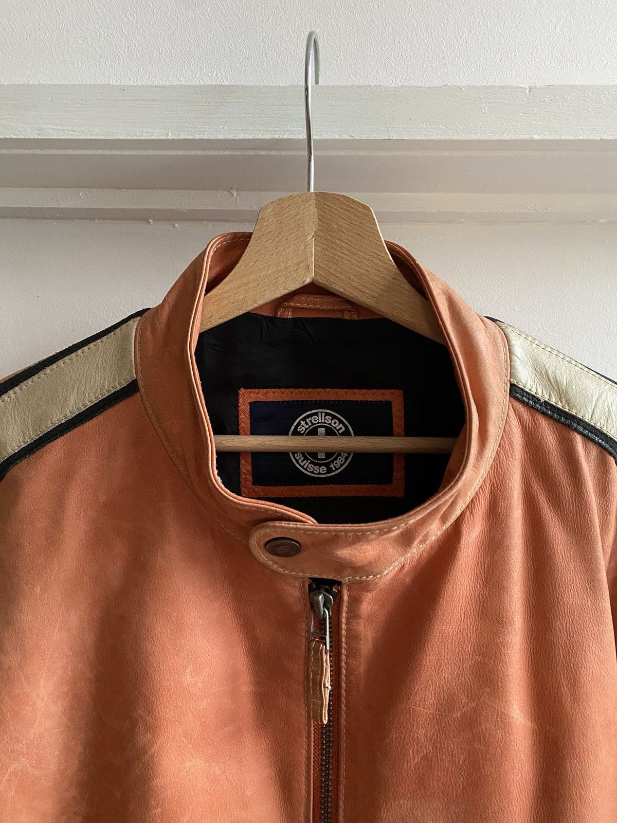 Strellson × Vintage Strellson Vintage Leather Biker Jacket Size US XL / EU 56 / 4 - 3 Thumbnail
