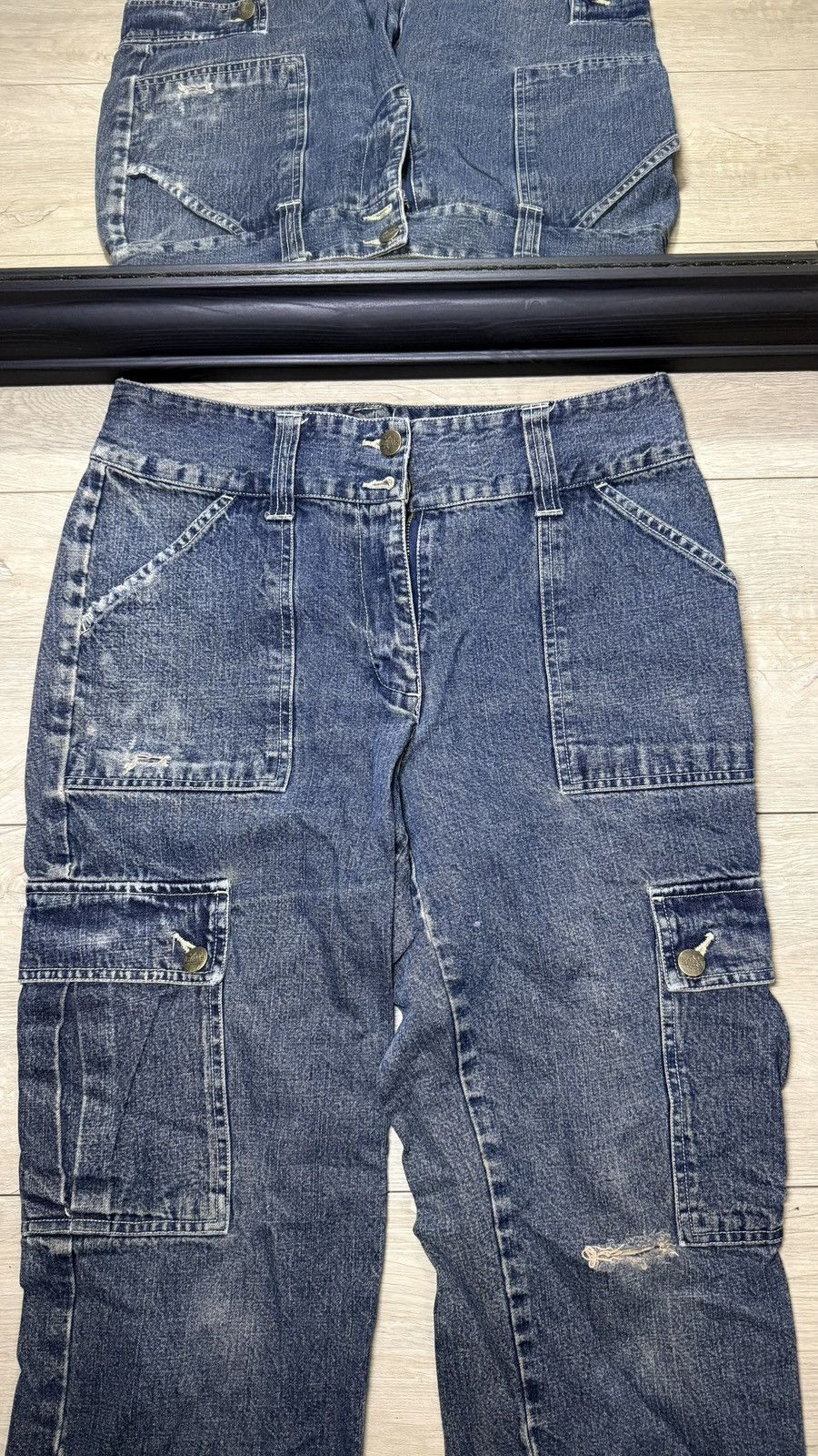Tripp NYC Y2K 2000s Falls Creek Cargo Baggy Straight Legged Denim Jean Size 30" / US 8 / IT 44 - 3 Thumbnail