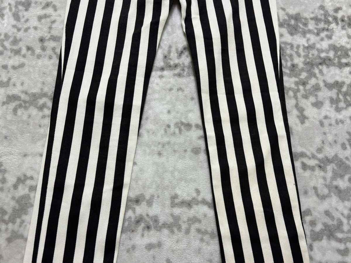 Japanese Brand GLAM ROCK BY ZIDDY Striped Low Rise Super Skinny Pants Size 28" / US 6 / IT 42 - 11 Thumbnail