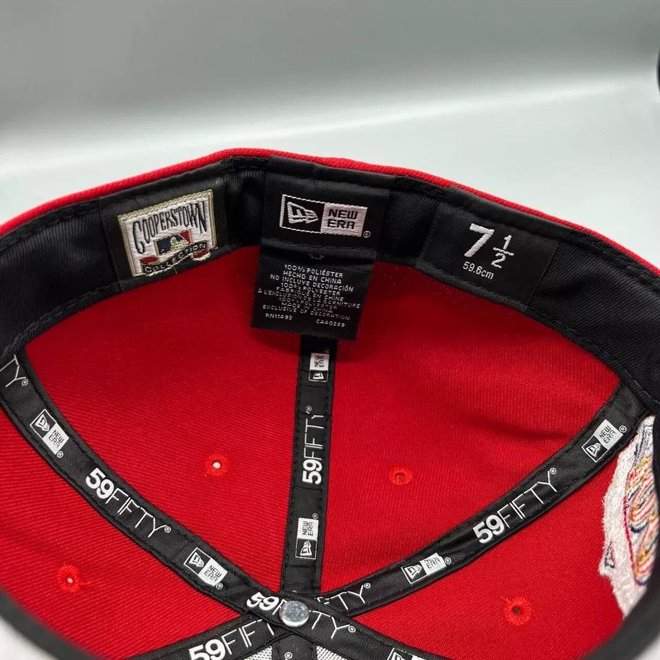 New Era Cleveland Indians Guardians Hat Men 7 1/2 Red Fitted New Size ONE SIZE - 6 Thumbnail