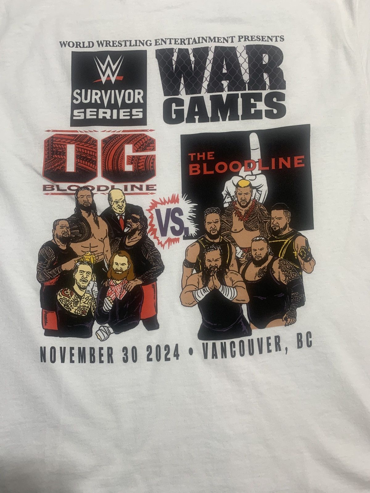 WWE WWE 2024 Survivor Series War Games Bloodline Shirt Sz Large Size US L / EU 52-54 / 3 - 1 Thumbnail
