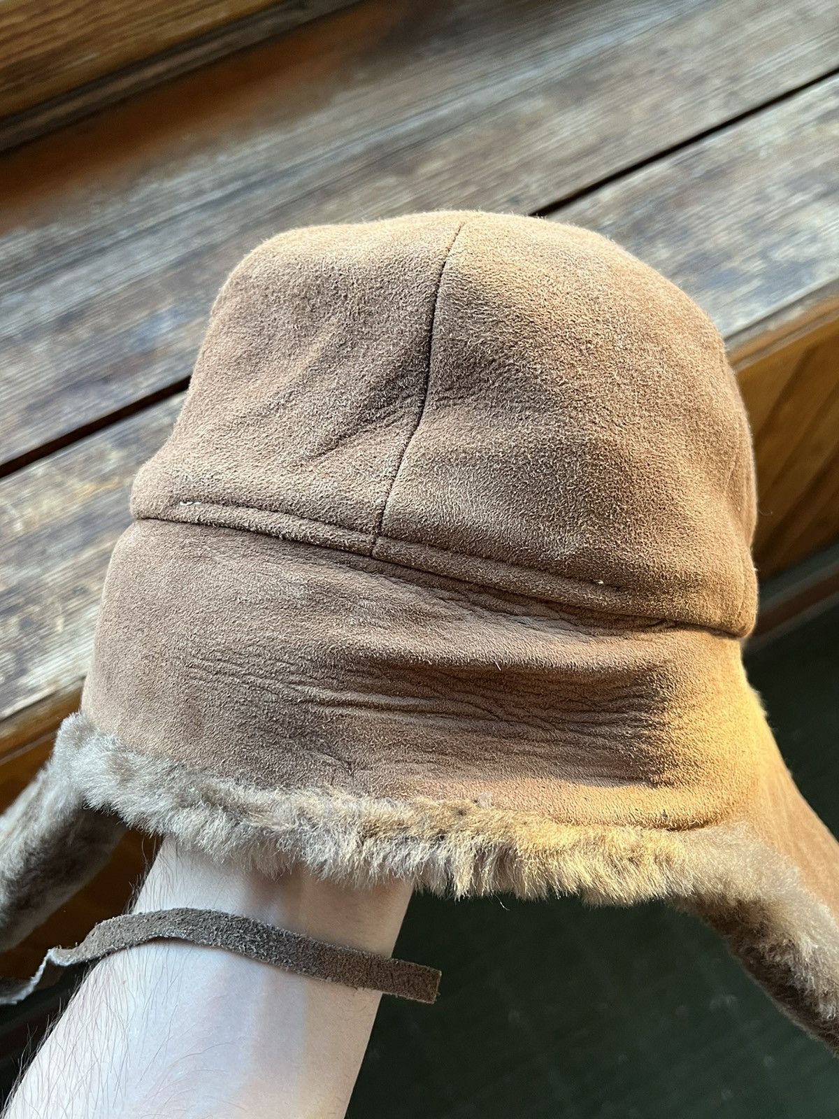 Leather Vintage Ushanka CRAMBES Y2K Leather Trapper Hat Rare Size ONE SIZE - 21 Thumbnail