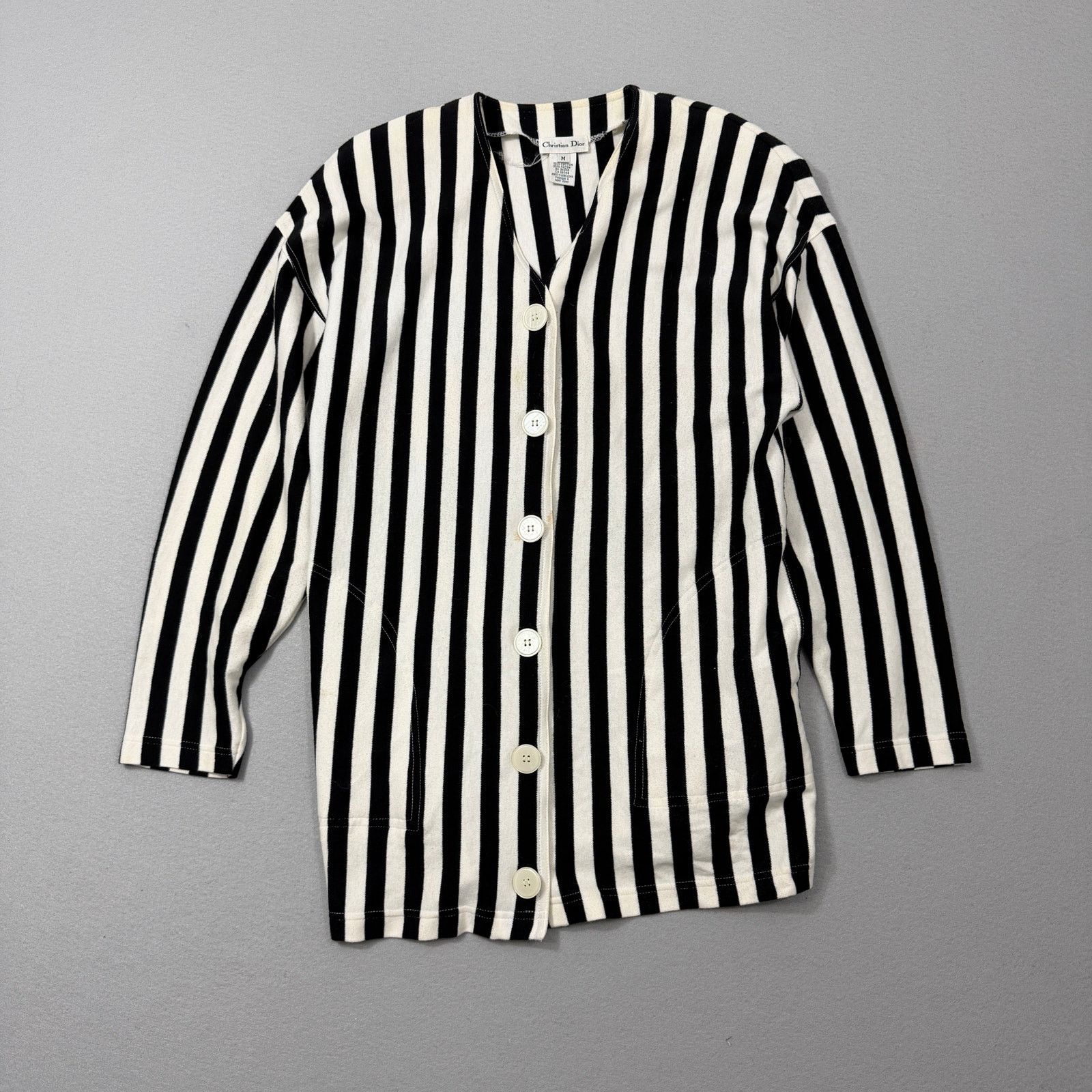 Vintage Vintage Christian Dior Cardigan Jacket Women's Medium Black Size M / US 6-8 / IT 42-44 - 1 Thumbnail