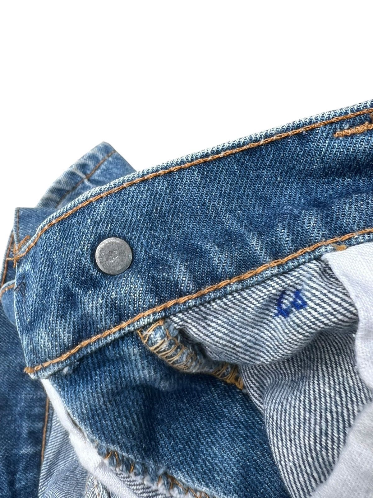Levi's Vintage 70s Levi’s 505 Orange Tab Fade Denim Jeans Talon 42 Size US 30 / EU 46 - 22 Thumbnail