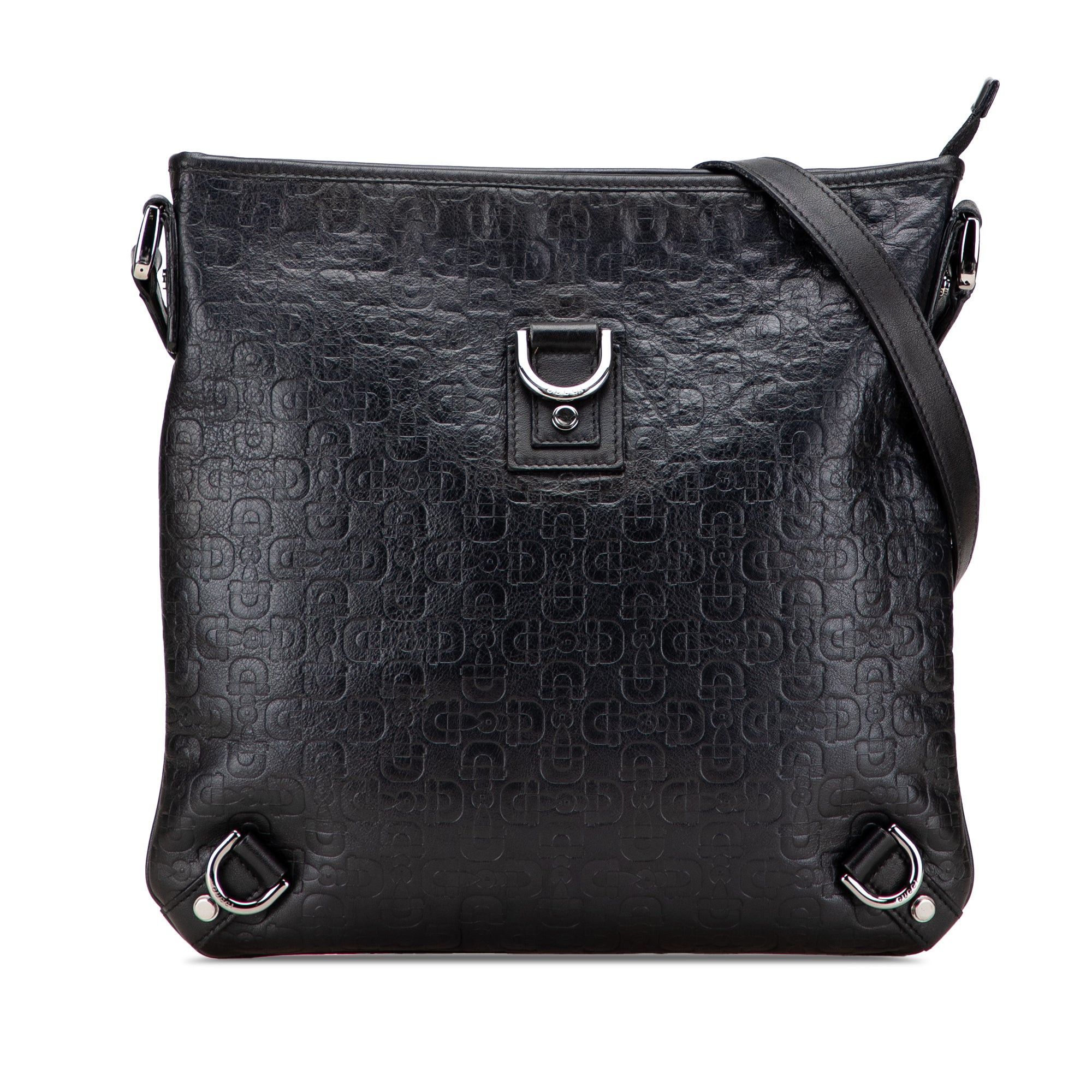 Gucci Embossed Leather Horsebit Abbey D Ring Crossbody Size ONE SIZE - 1 Thumbnail