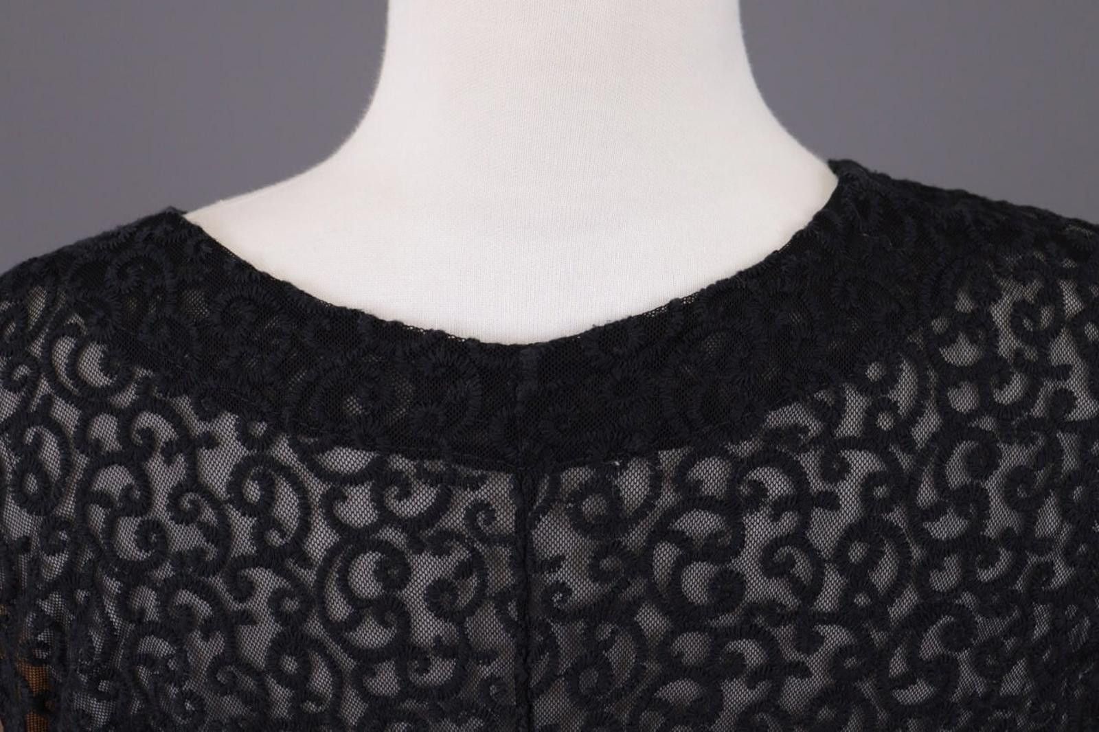 Designer Sarah Santos Black Mesh Sleveless Top Blouse Size S Size S / US 4 / IT 40 - 11 Thumbnail