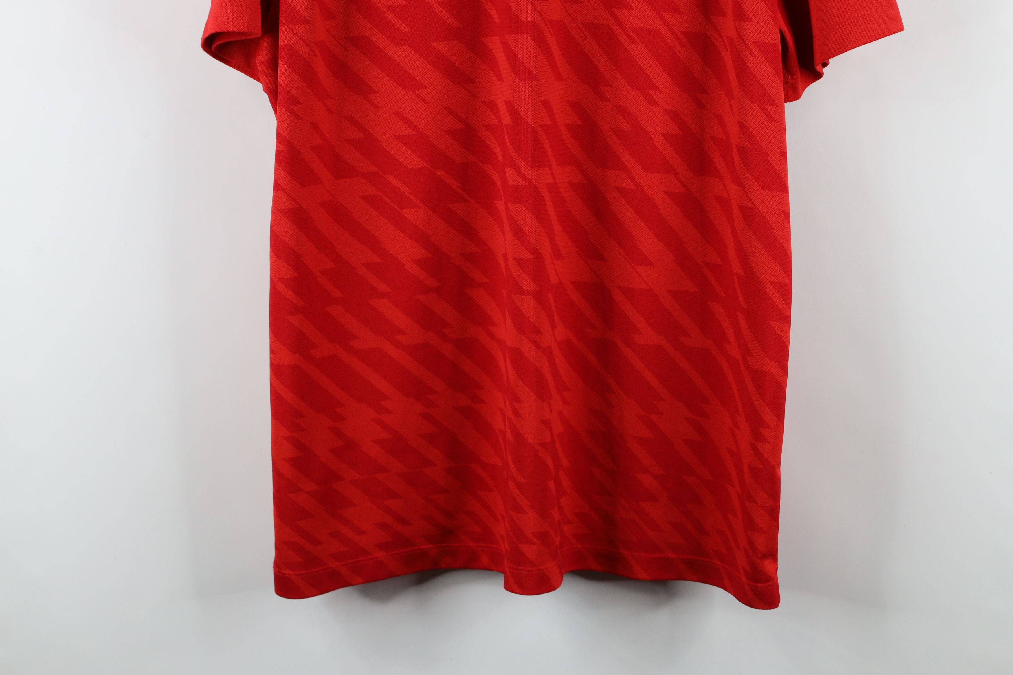 Nike × Vintage Nike Ohio State University Football Geometric Polo Shirt Red Size US XL / EU 56 / 4 - 12 Thumbnail