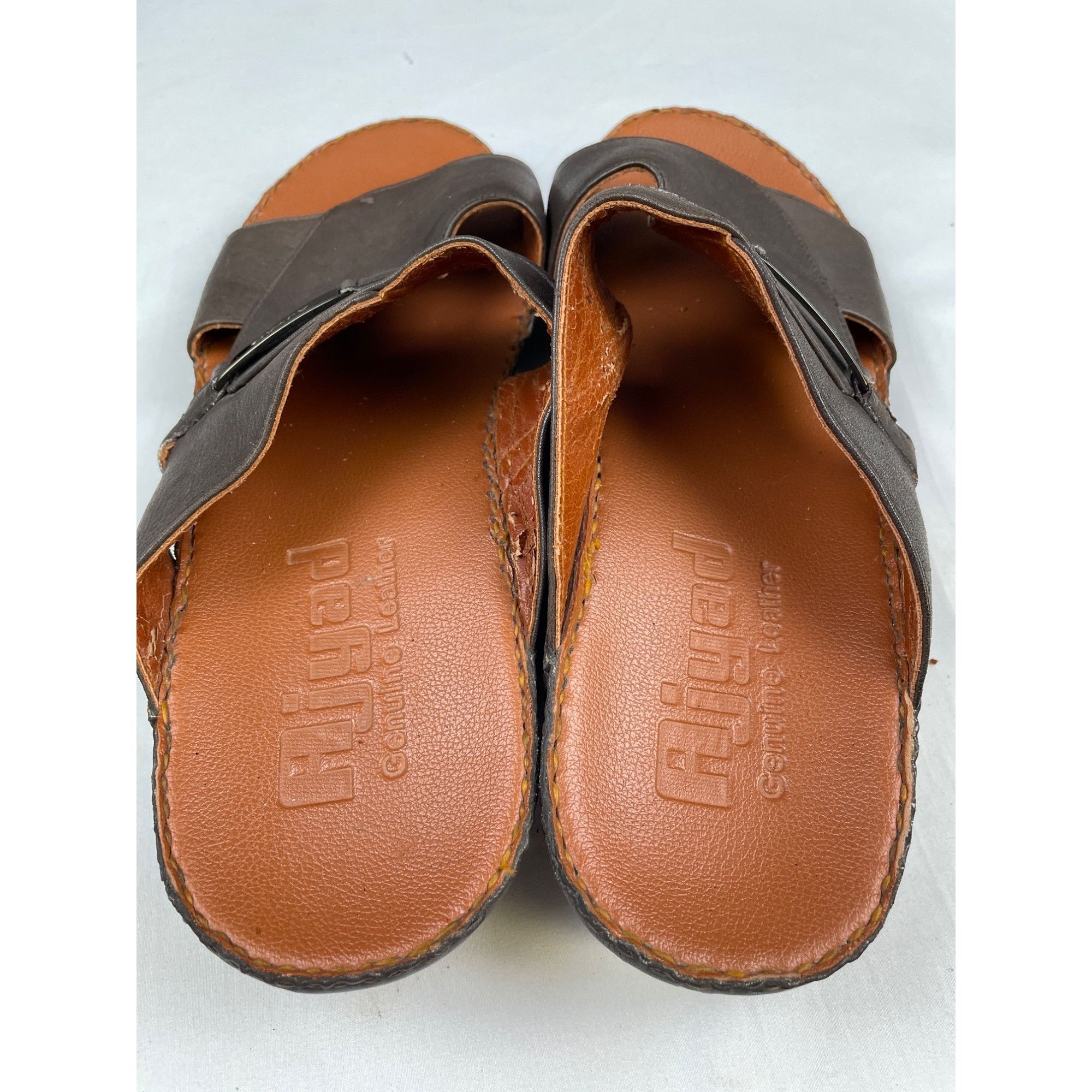 Other Ajyad Men's Brown Leather Sandals/Shoes/Slip on Size 11 SKU Size US 11 / EU 44 - 5 Thumbnail