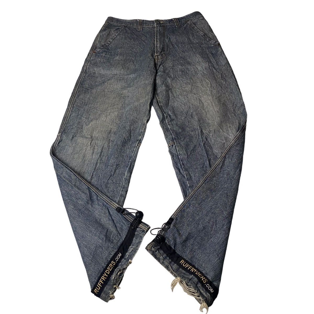 If Six Was Nine 2000s Ruff Ryder Flared Washed Jeans Size US 32 / EU 48 - 2 Thumbnail