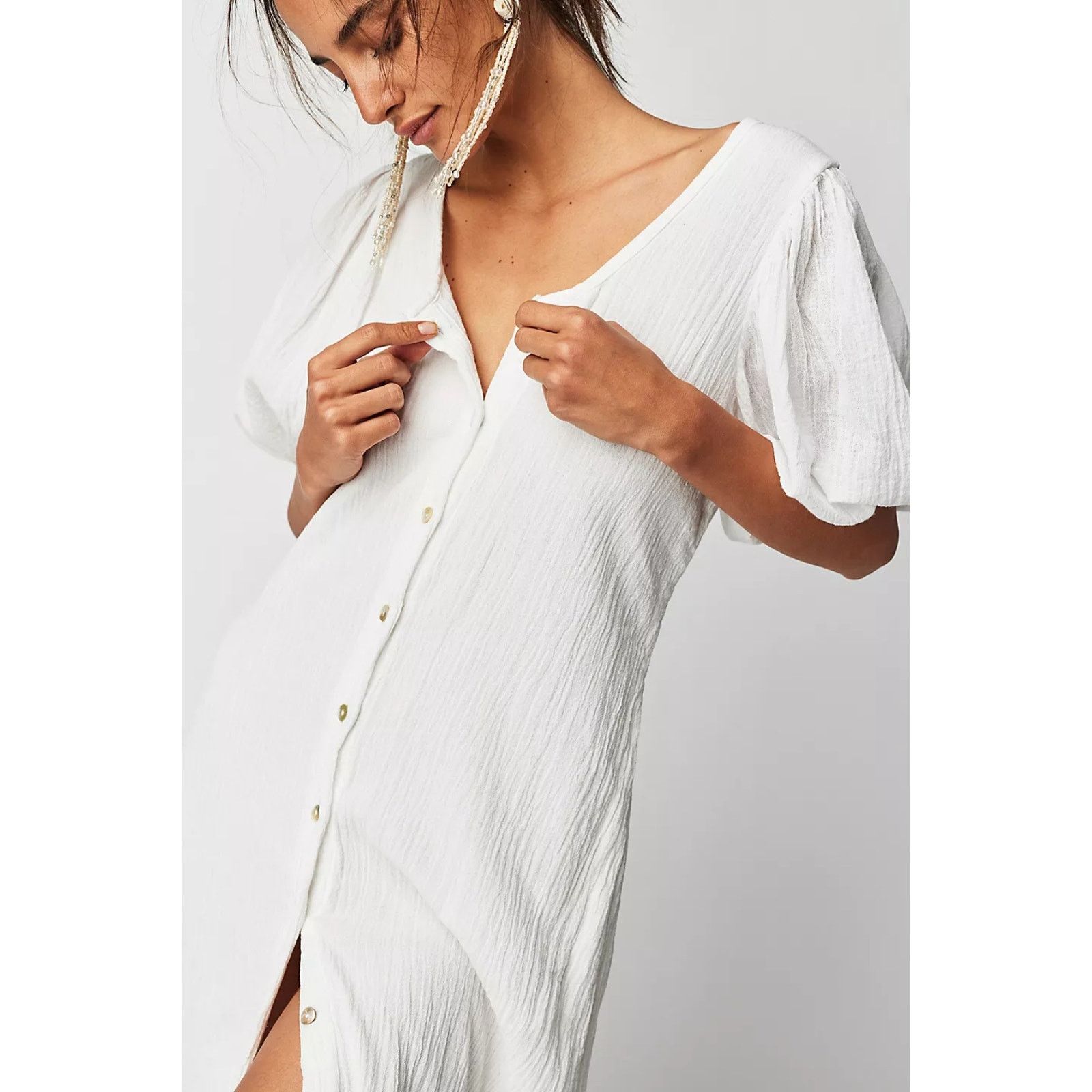 Free People New Free People Jen's Pirate Booty Paraguay Maxi Gown $253 Size XS / US 0-2 / IT 36-38 - 3 Thumbnail
