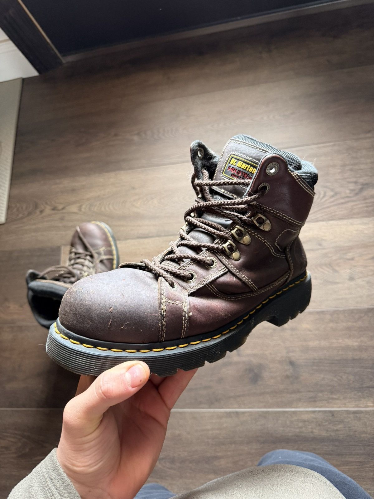 Dr. Martens Vintage 90s Dr.Martens Leather Boots Size US 11 / EU 44 - 7 Thumbnail