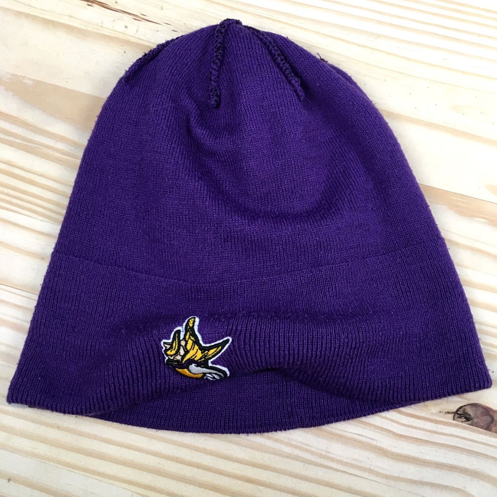 47 47 Minnesota Vikings NFL Winter Beanie Hat Unisex Purple OS Knitted Acrylic Size ONE SIZE - 7 Thumbnail