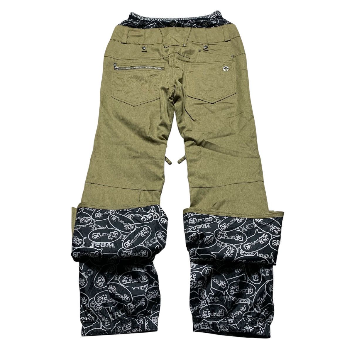 Japanese Brand Double Waist Jack Frost 13 Bondage Flare Multipocket Pants Size US 36 / EU 52 - 1 Thumbnail