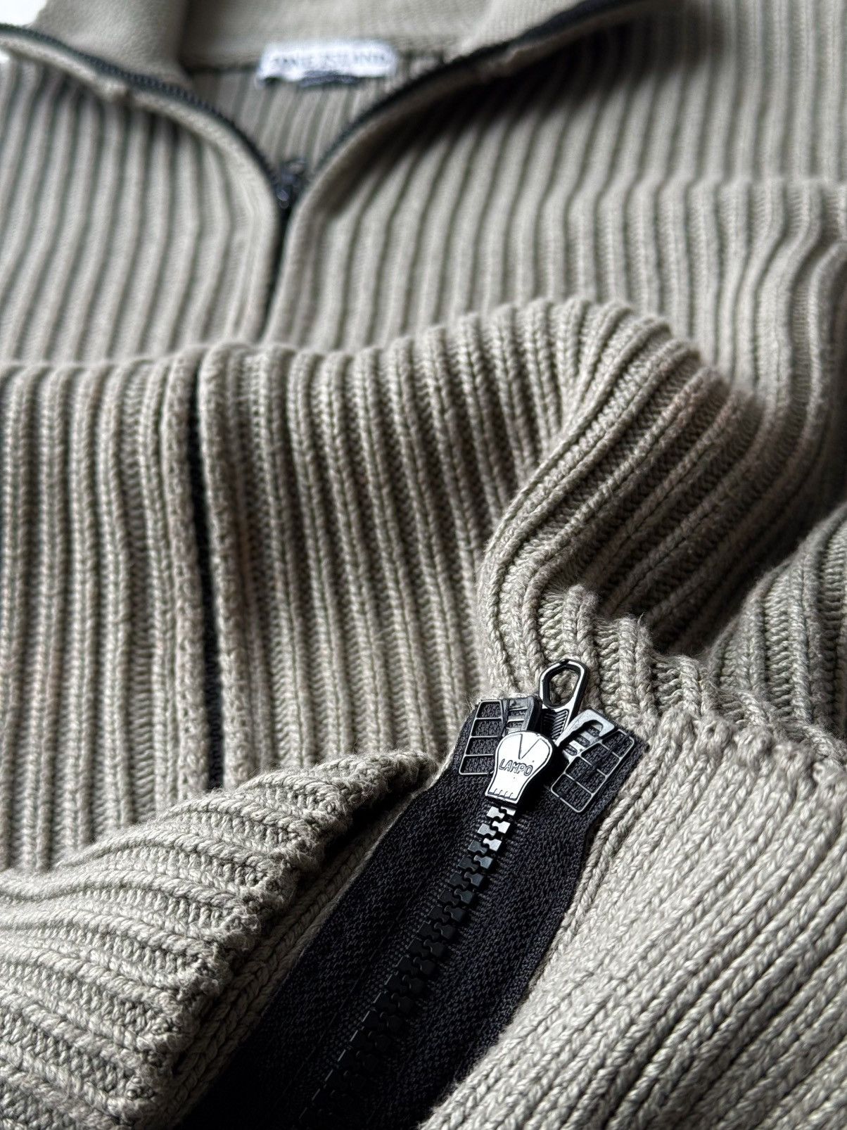 Stone Island Vintage Stone island Knitwear Zip Up Sweater Size US XL / EU 56 / 4 - 10 Thumbnail