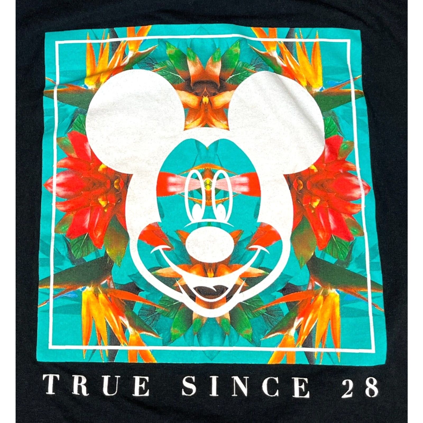 Disney Neff Mickey Mouse Unisex Adult T-Shirt M Black Cotton Crew Neck Graphic SS Short Sleeve Shirt Size US M / EU 48-50 / 2 - 3 Thumbnail