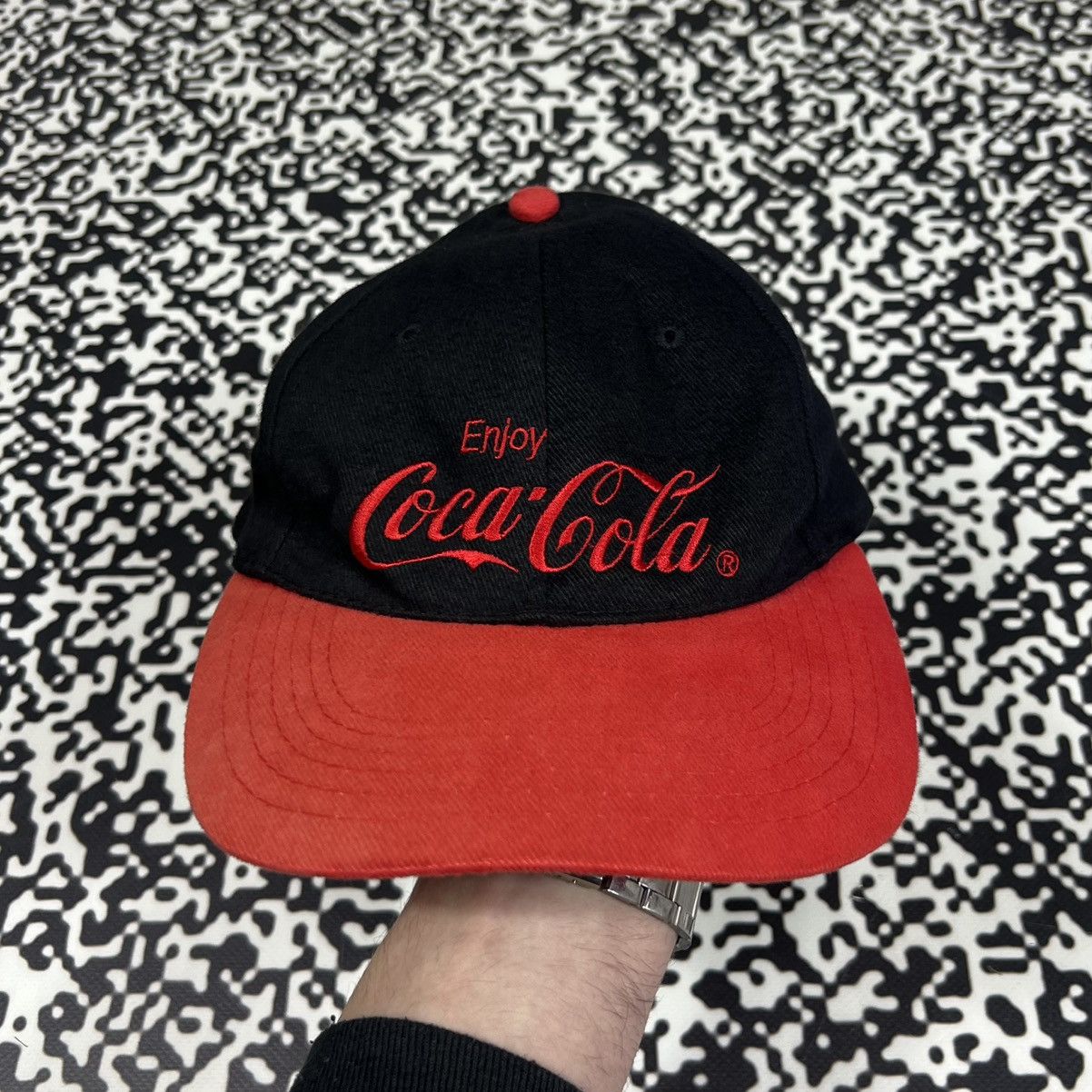 Coca Cola Vintage Y2K Coca Cola Enjoy Retro Style Cap Hat Size ONE SIZE - 1 Thumbnail