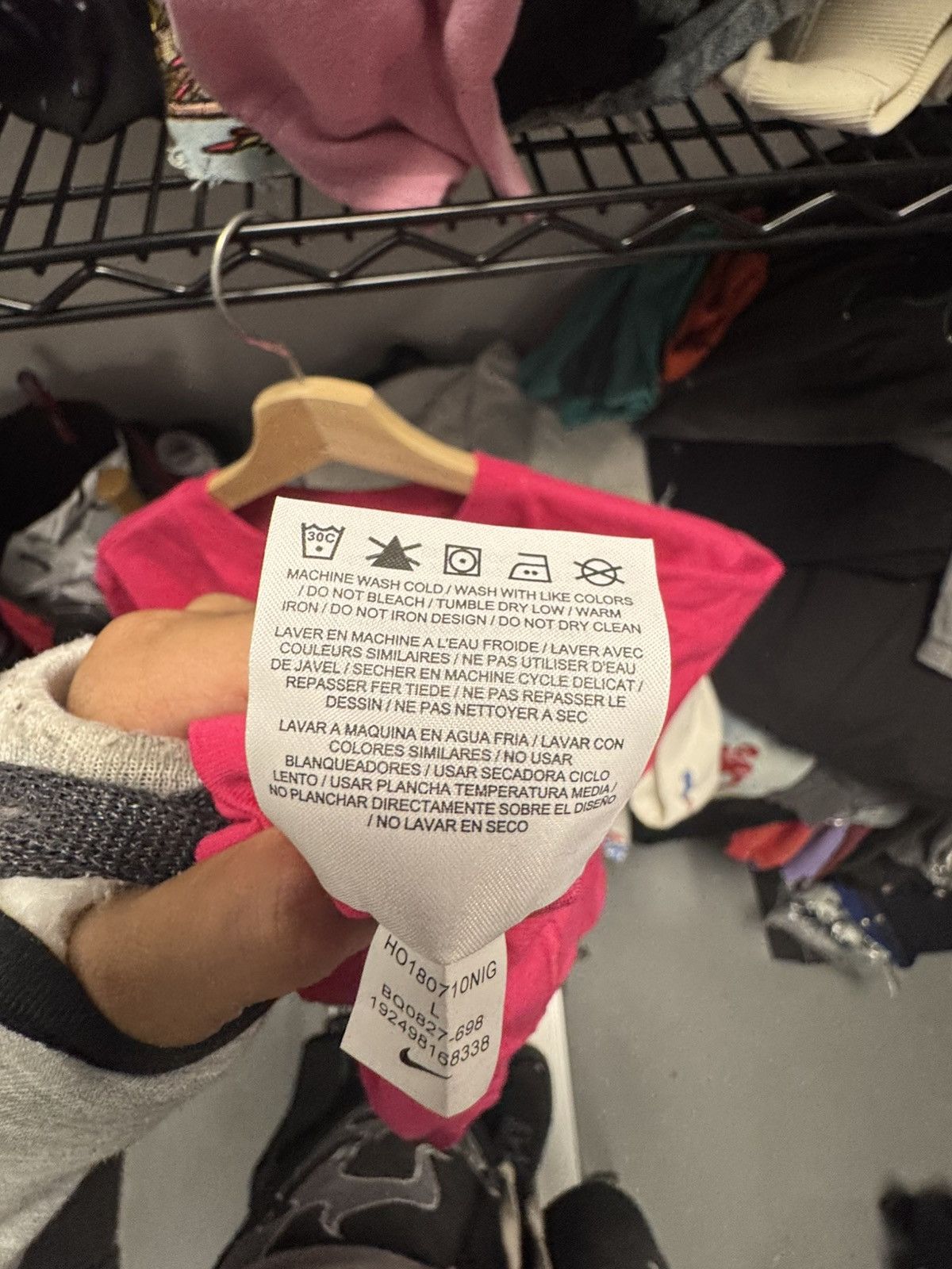 Nike × Off-White OFF-WHITE x Nike NRG A6 Tee Pink Rush/Black Size US L / EU 52-54 / 3 - 6 Thumbnail