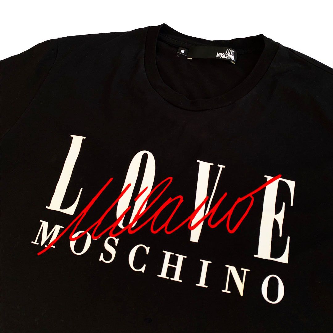 Moschino Moschino - Milano Logo Tee - Black - M Size US M / EU 48-50 / 2 - 3 Thumbnail