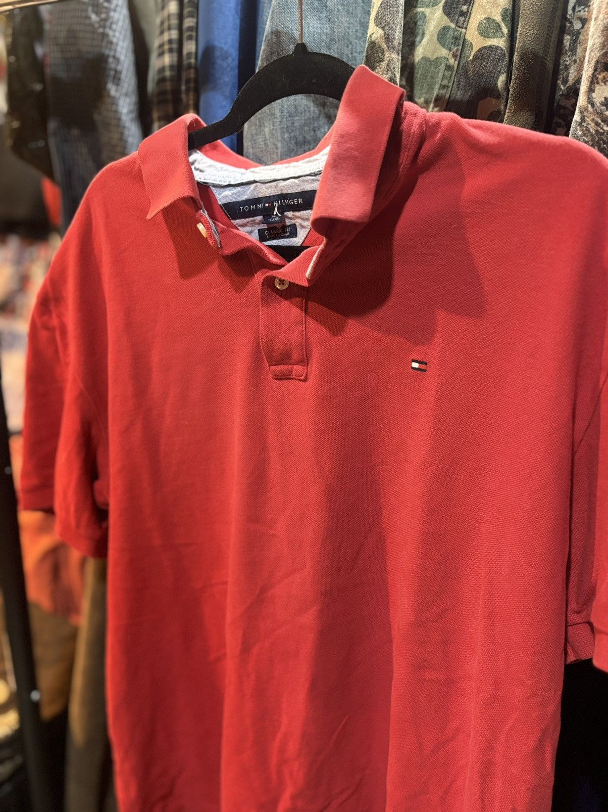 Tommy Hilfiger Tommy Hilfiger Red Polo Shirt Size US XL / EU 56 / 4 - 2 Thumbnail