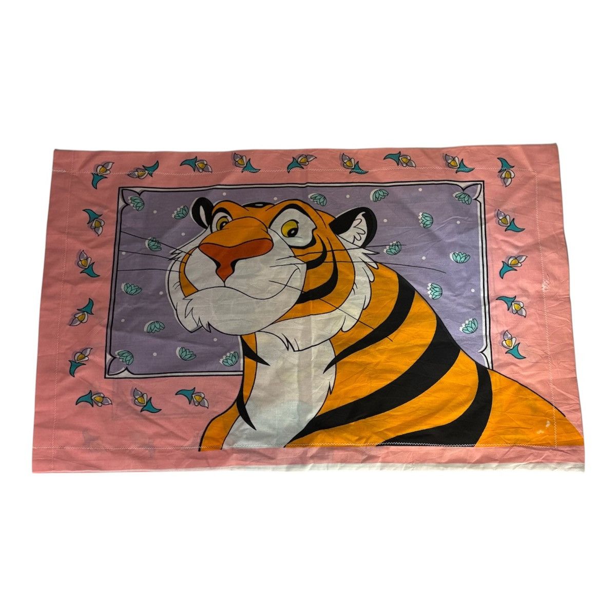 Disney Vintage 90s Disneys Aladdin Princess Jasmine Raja Pillowcase Size ONE SIZE - 6 Thumbnail
