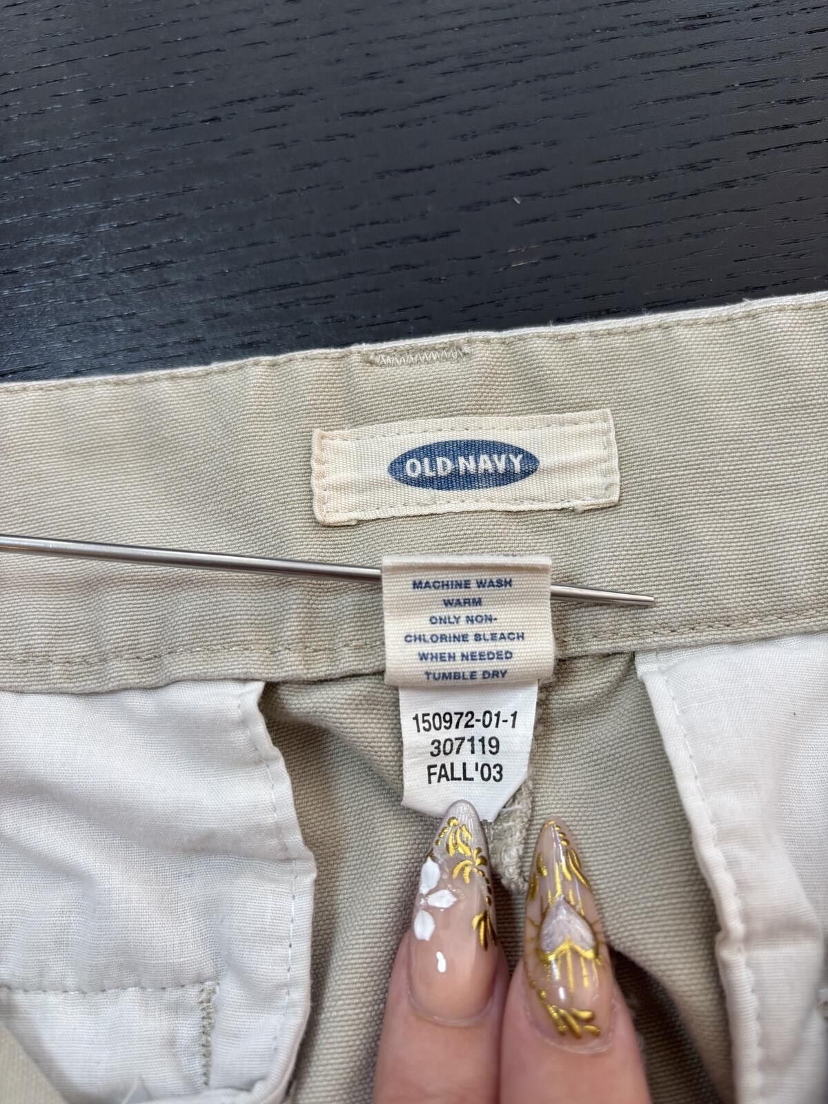 Unknown London Old Navy Khaki Mini Skirt Coastal Cowgirl Size 8. Size 30" / US 8 / IT 44 - 7 Thumbnail