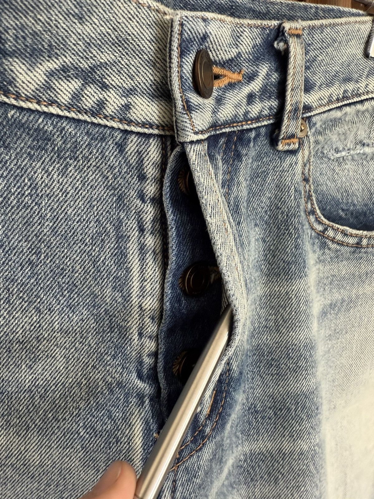 Saint Laurent Paris Saint Laurent Santa Monica wash rip trash jeans 32 grail d18 Size US 32 / EU 48 - 18 Thumbnail