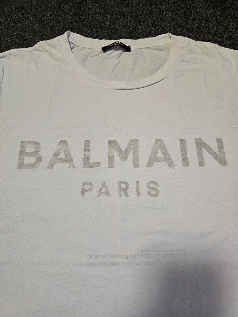 Balmain Balmain Paris White Short Sleeve T. Size US M / EU 48-50 / 2 - 2 Thumbnail