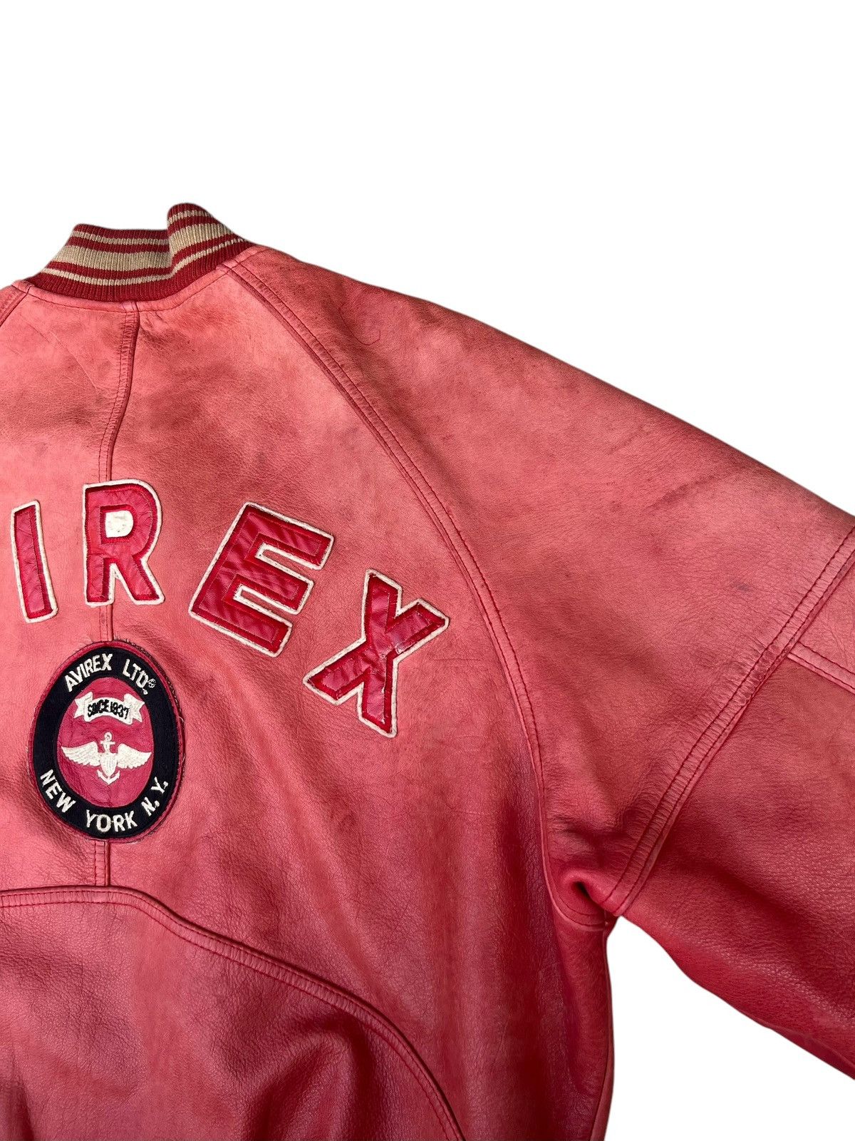 Avirex 90s Avirex Muddy Patina Leather Flight Jacket Military Size US M / EU 48-50 / 2 - 5 Thumbnail