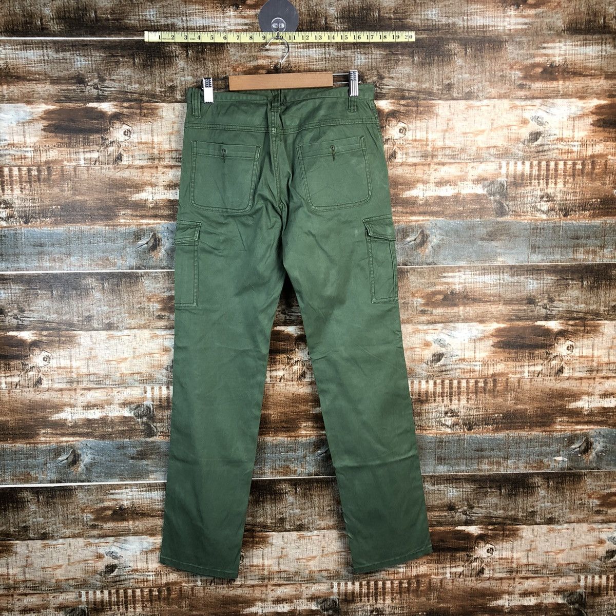 Japanese Brand DL Shuca Green Cargo Multipocket Pants #C648 Size US 27 - 13 Thumbnail