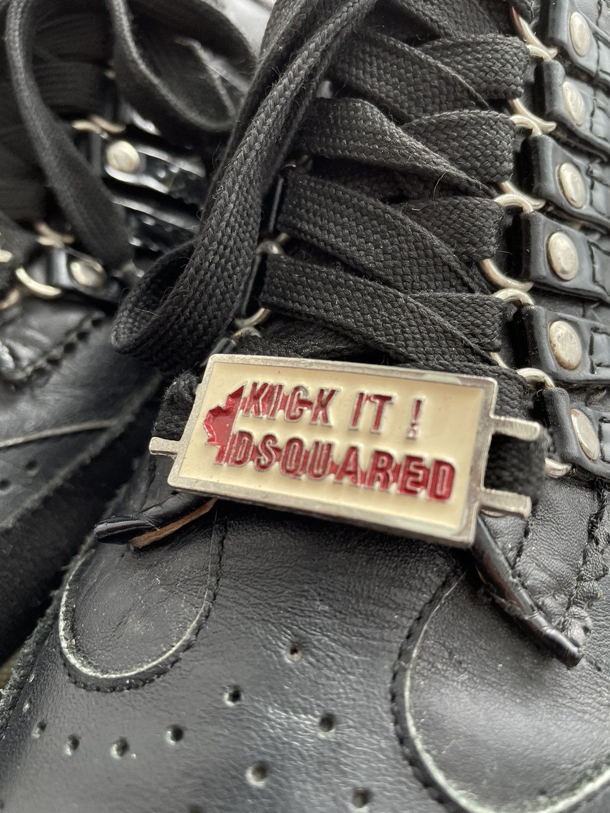 Dsquared2 × Vintage Dsquared 2 Black Leather Shoes Size US 7 / EU 40 - 4 Thumbnail