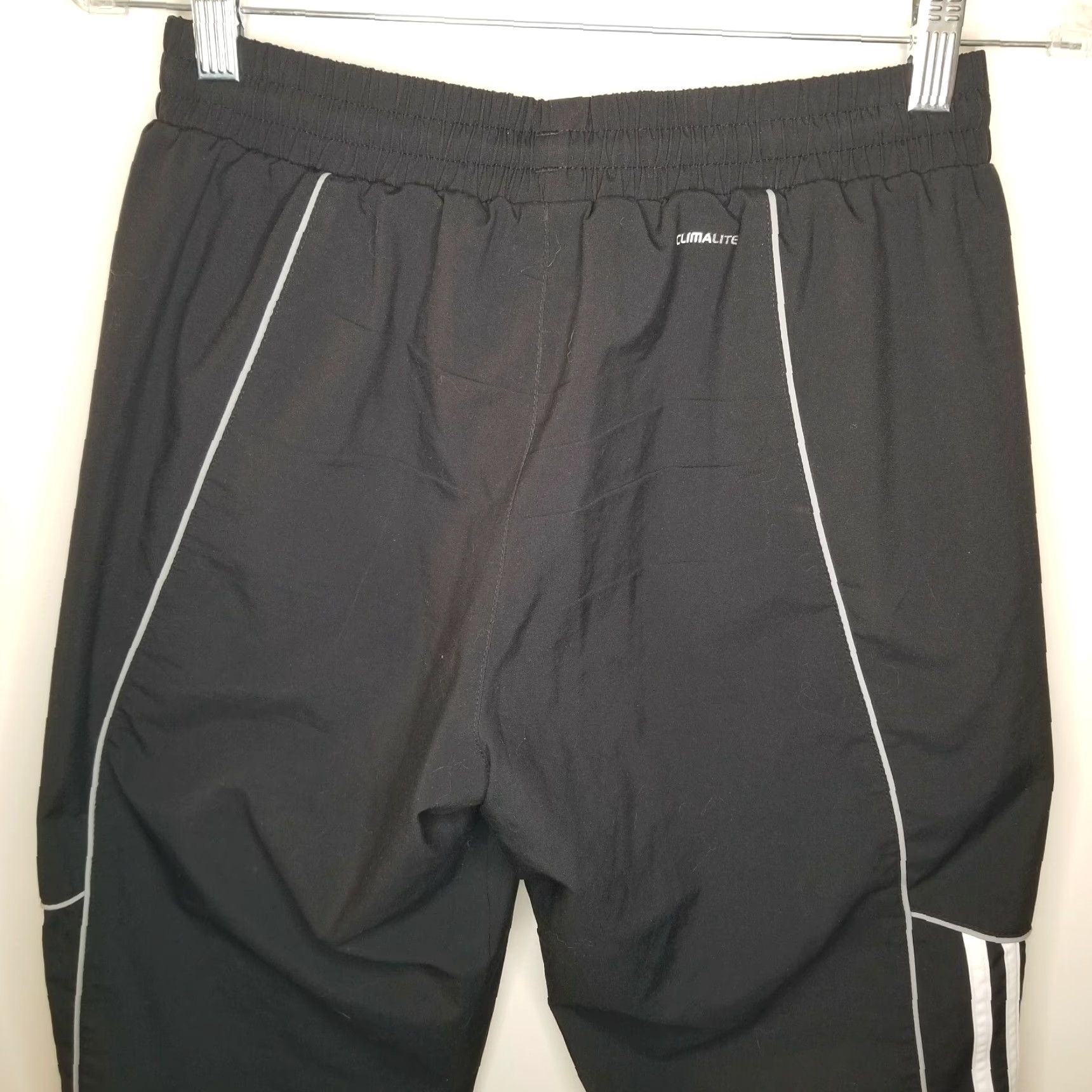 Adidas Adidas Track Pants Mens Size S Black White Stripes Activewear Mens Size US 29 - 5 Thumbnail