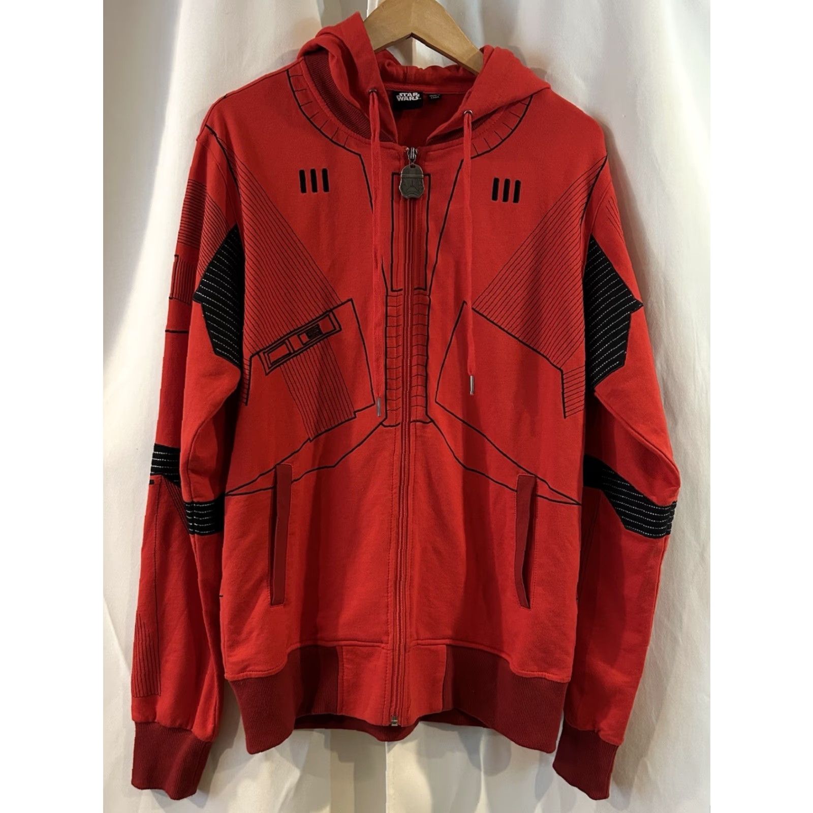 Star Wars Star Wars Hoodie Red-Storm Trooper Size S Men Regular Zip Hooded Long Sleeve Size US S / EU 44-46 / 1 - 2 Thumbnail