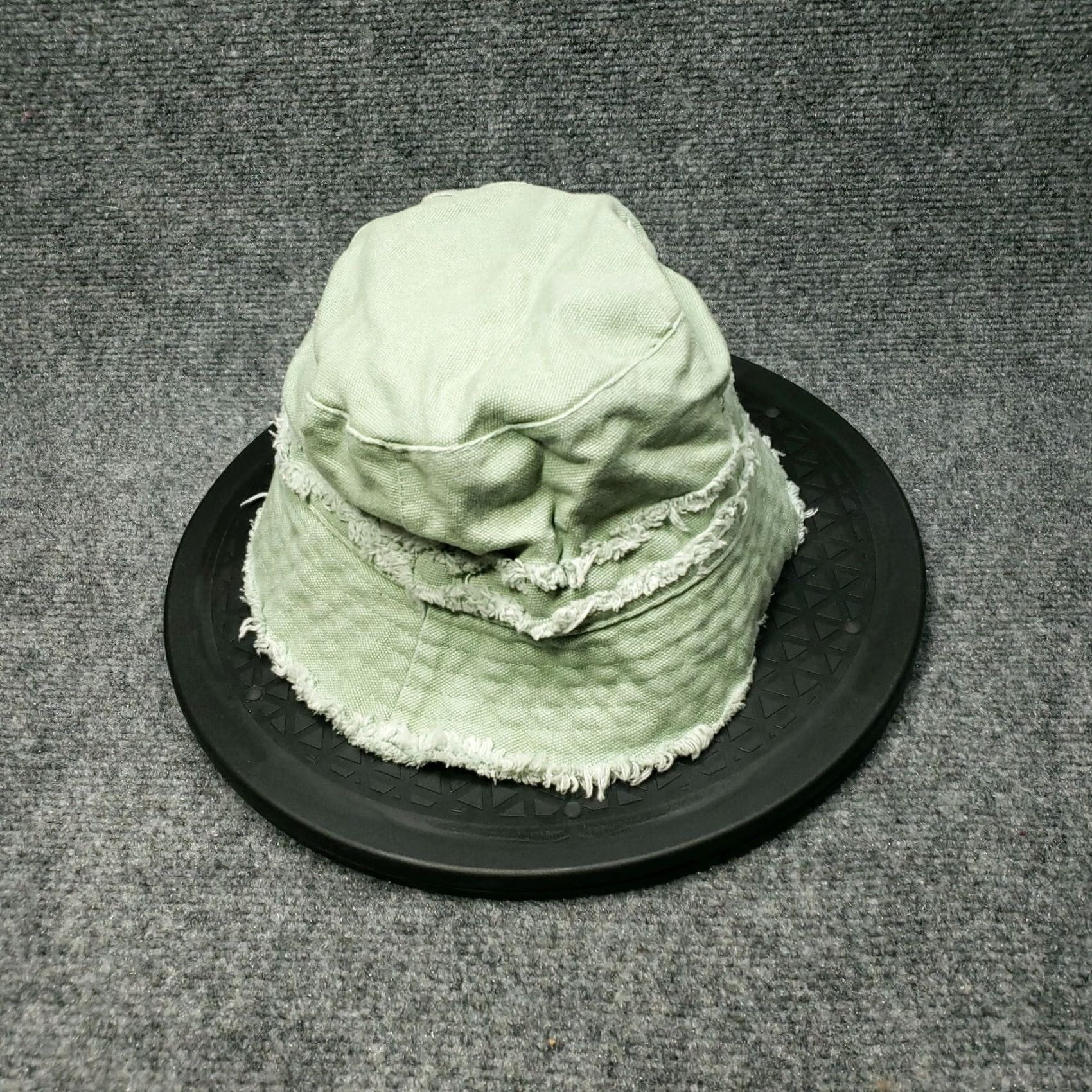Steve Madden Steve Madden Bucket Hat Womens One Size Green Fringe Trim Lined Casual Size ONE SIZE - 3 Thumbnail