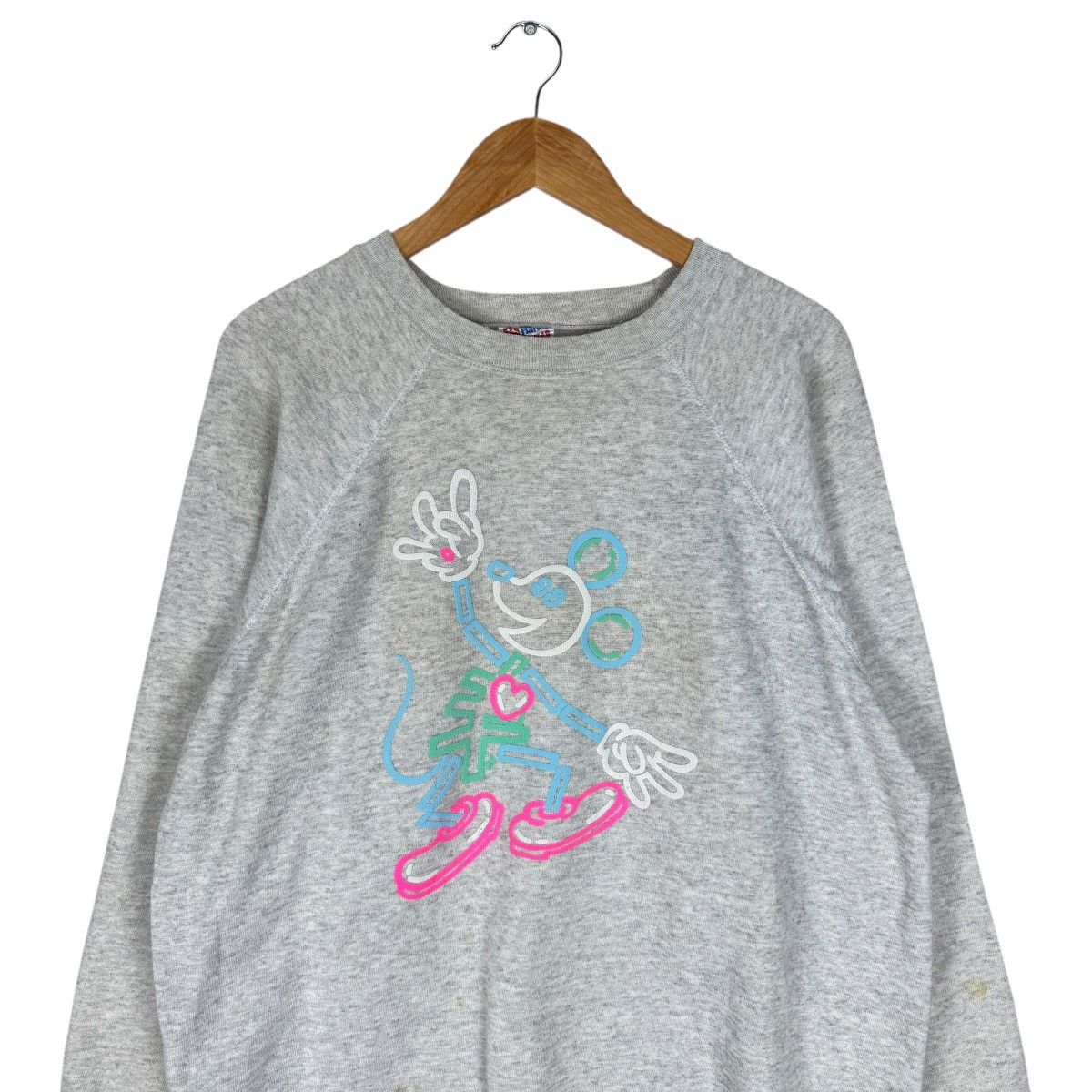 Keith Haring 🌟80s KEITH HARING X MICKEY ART SWEATSHIRTS CREWNECK Size US XL / EU 56 / 4 - 2 Thumbnail