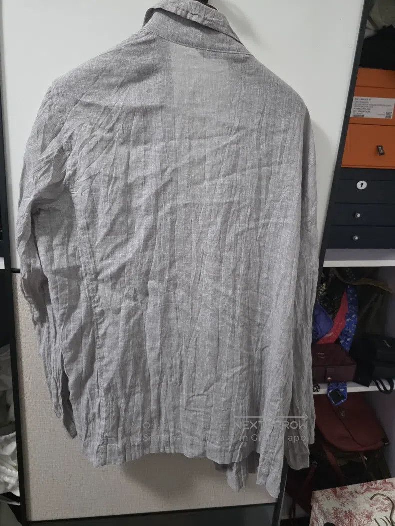 Issey Miyake Issey Miyake Ruched Linen Jacket Size M / US 6-8 / IT 42-44 - 3 Thumbnail