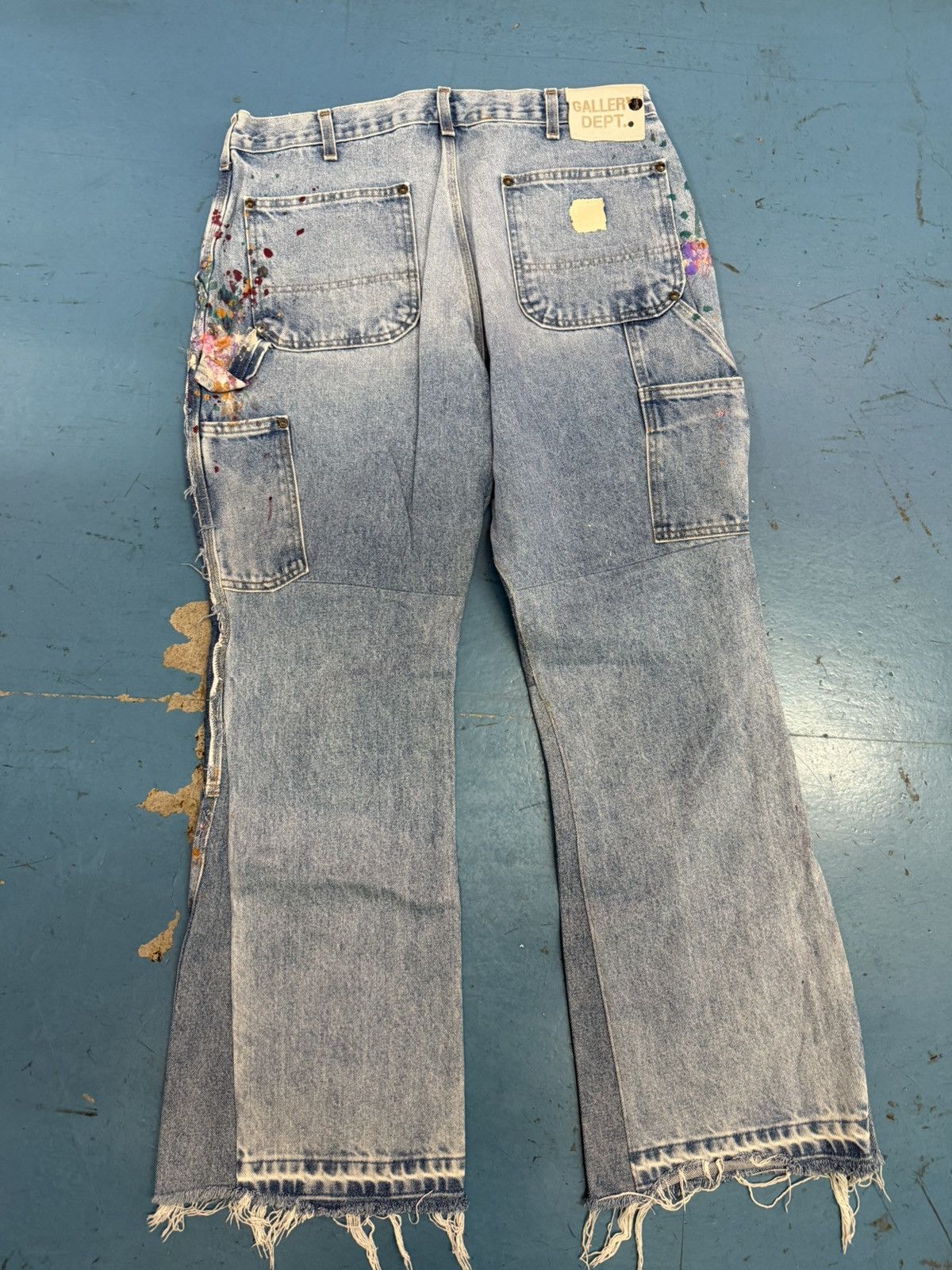 Gallery Dept. GALLERY DEPT CARHARTT CARPENTER FLARE WITH PAINT Size US 33 - 2 Thumbnail