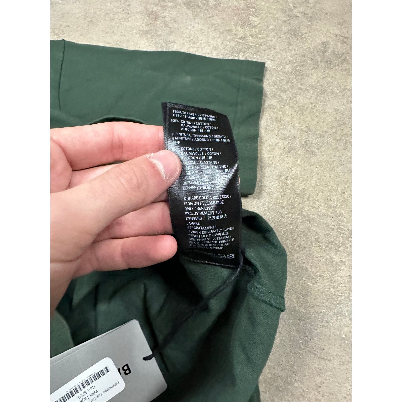 Balenciaga Balenciaga Tee Dark Green Dallas New XS With Tags Size US XS / EU 42 / 0 - 7 Thumbnail