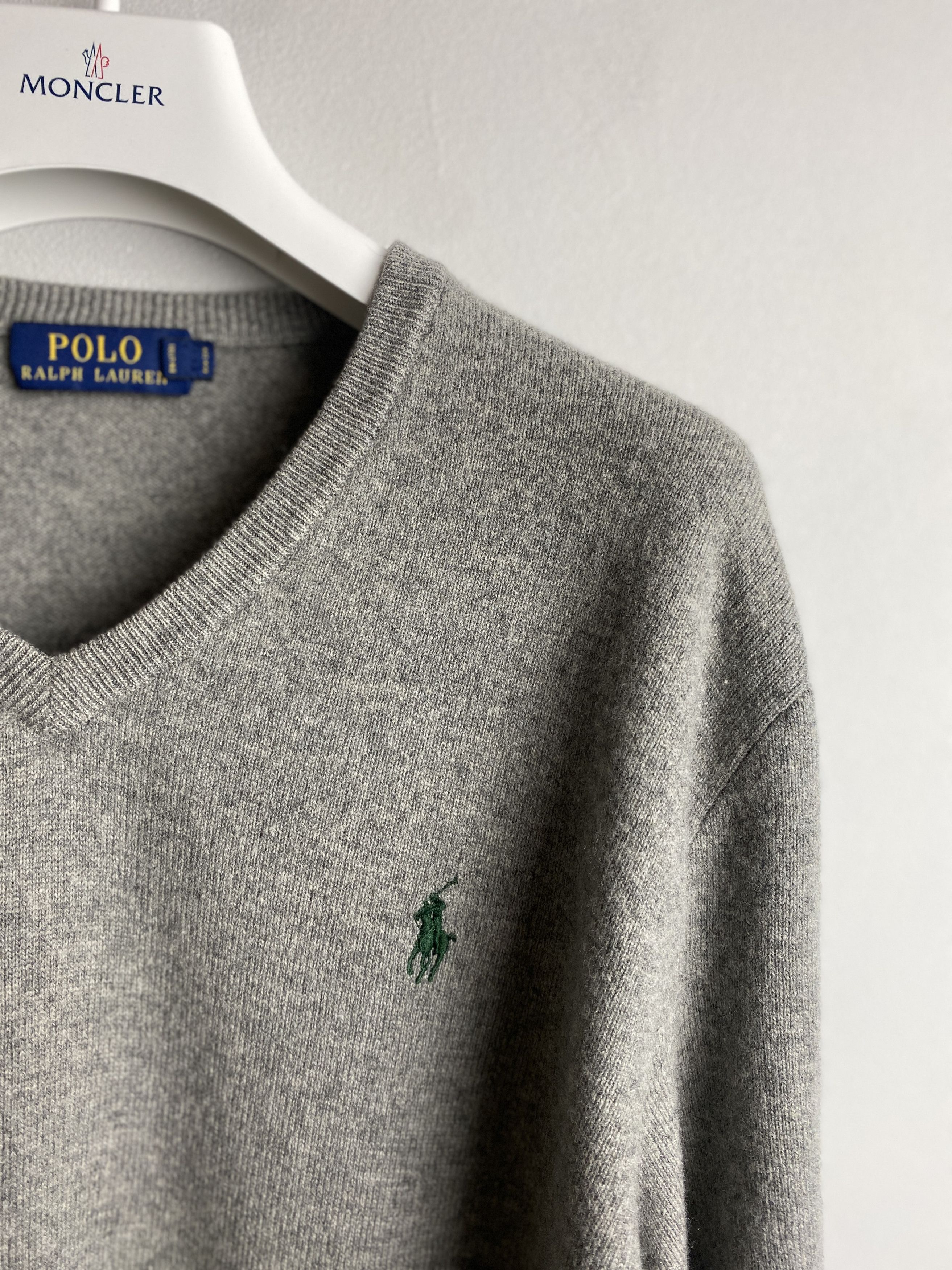 Polo Ralph Lauren Polo Ralph Lauren merino wool v neck sweater knitwear Size US L / EU 52-54 / 3 - 2 Thumbnail