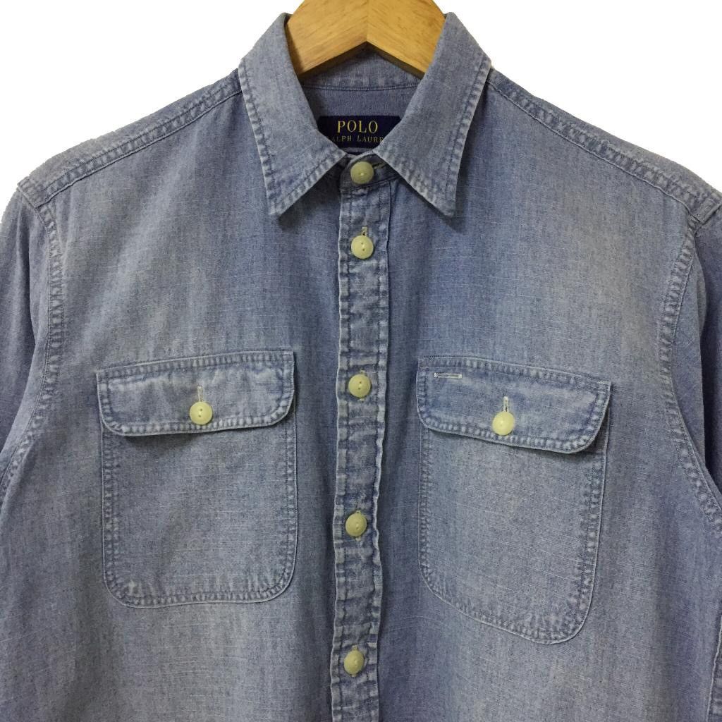 Ralph Lauren POLO RALPH LAUREN DOUBLE POCKET REGATTA CHAMBRAY JEANS SHIRT Size US S / EU 44-46 / 1 - 3 Thumbnail