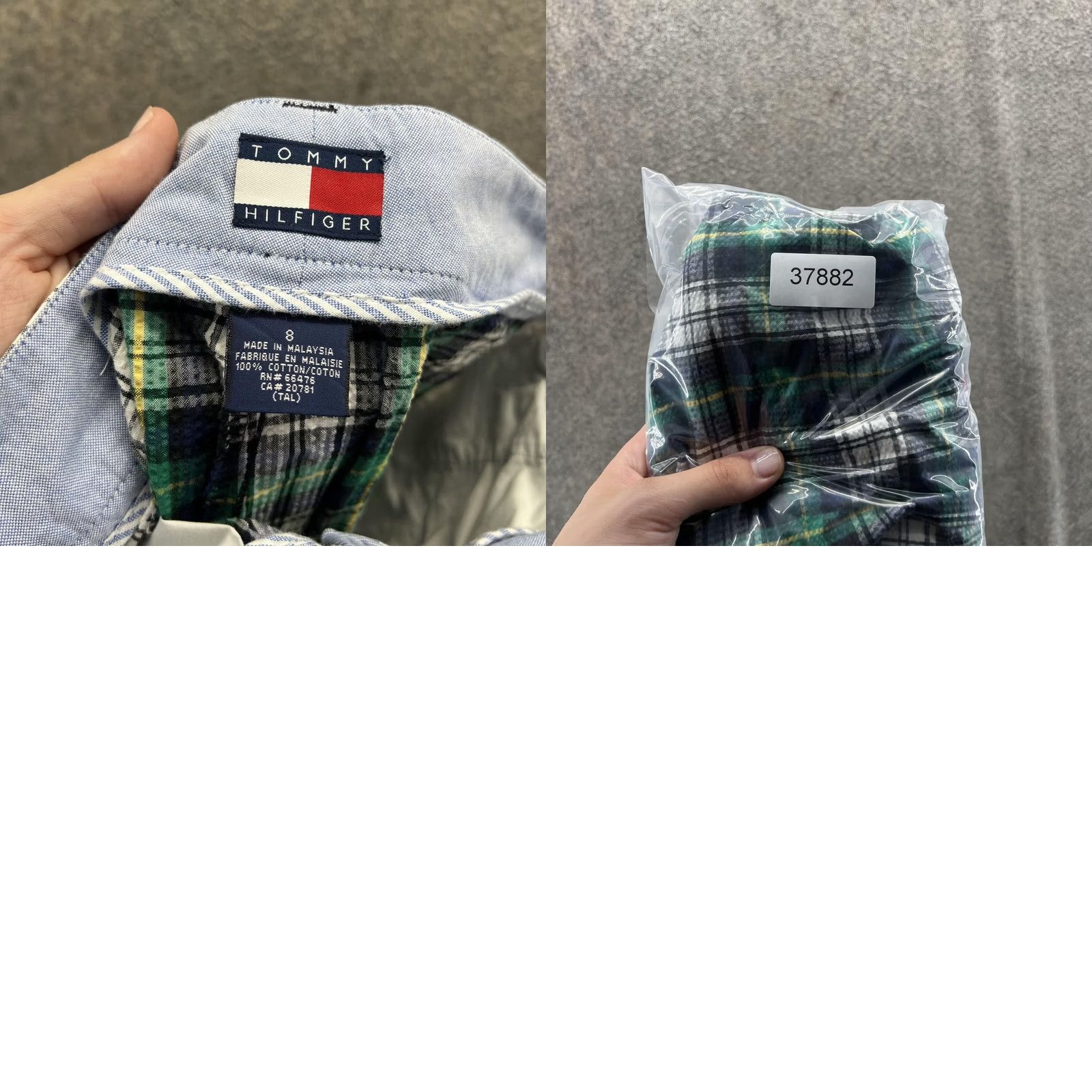 Tommy Hilfiger Tommy Hilfiger Shorts Womens 8 Green Blue Plaid Seersucker Cotton Preppy Casual Size 30" / US 8 / IT 44 - 8 Thumbnail