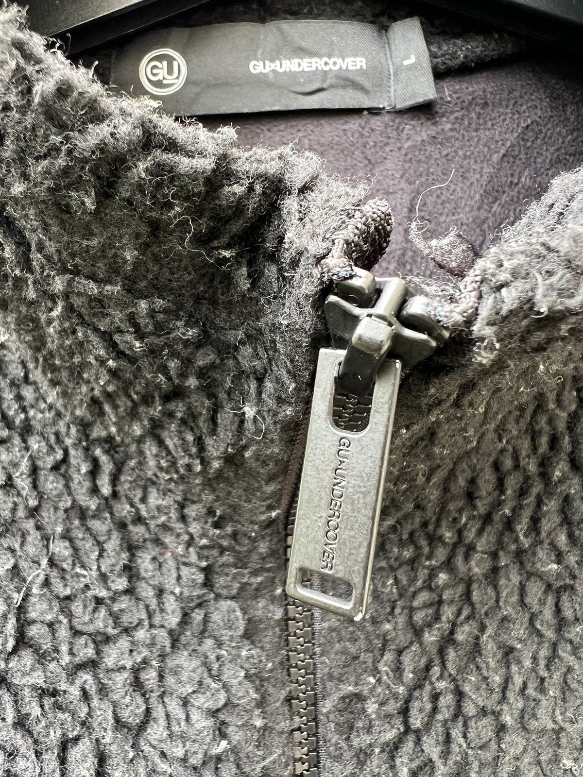 Undercover Undercover X Gu Black Hybrid Fleece Zipper Jacket Size US L / EU 52-54 / 3 - 9 Thumbnail