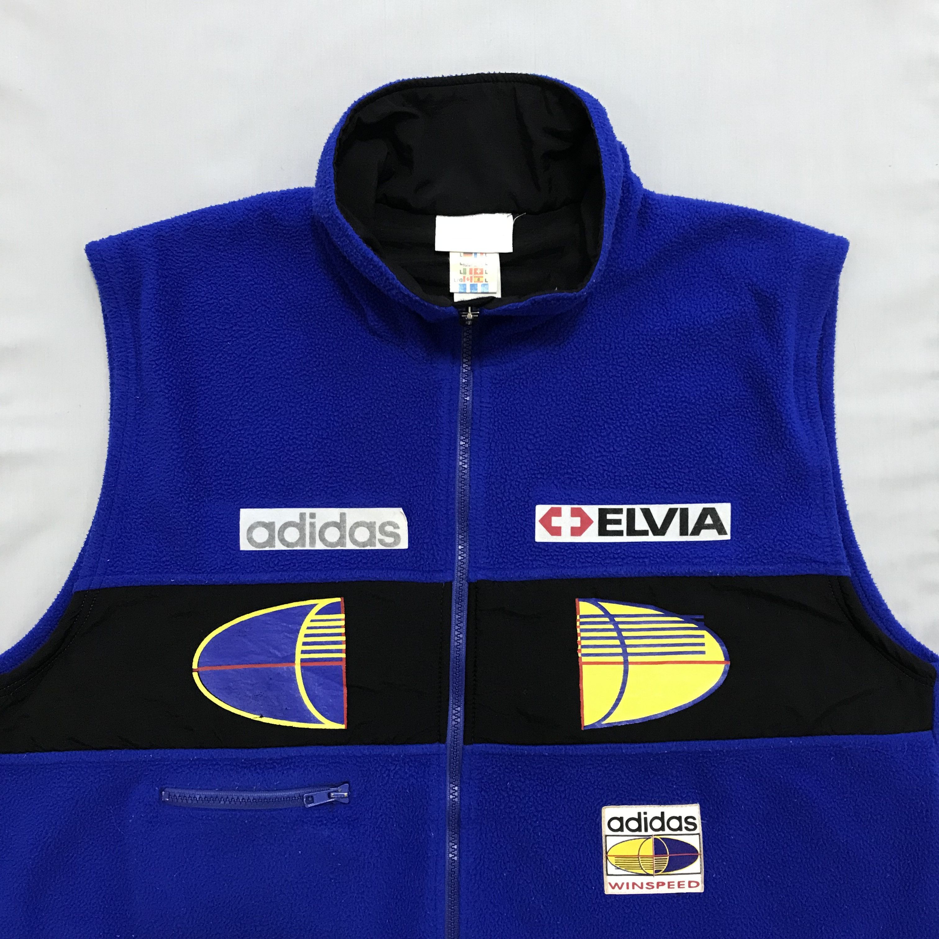 Adidas ADIDAS WINSPEED Vintage Vest Fleece 90s Elvia Streetwear Size US L / EU 52-54 / 3 - 3 Thumbnail
