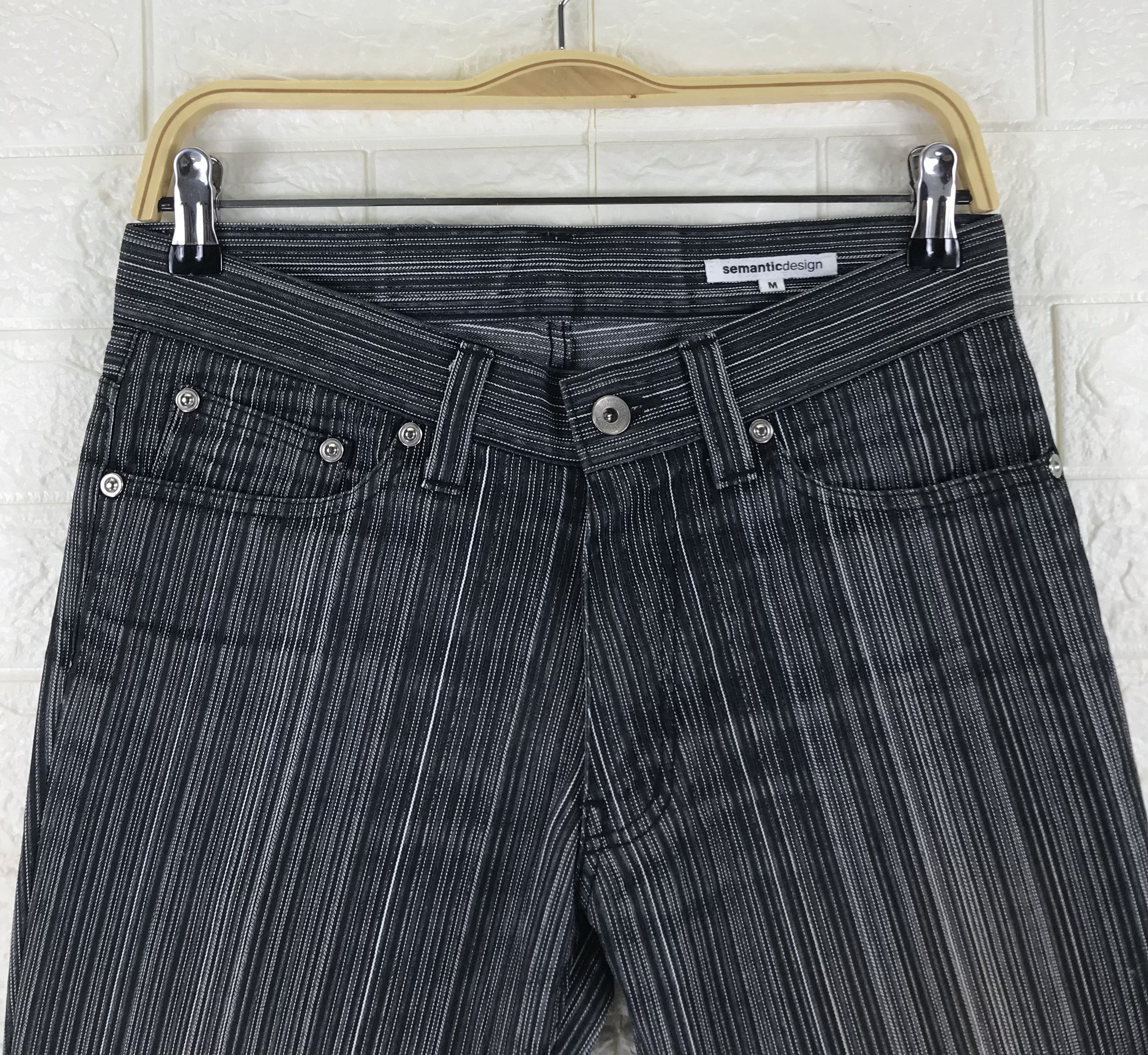 semanticdesign Vintage Semantic Design Striped Flare Pants Size US 29 - 2 Thumbnail