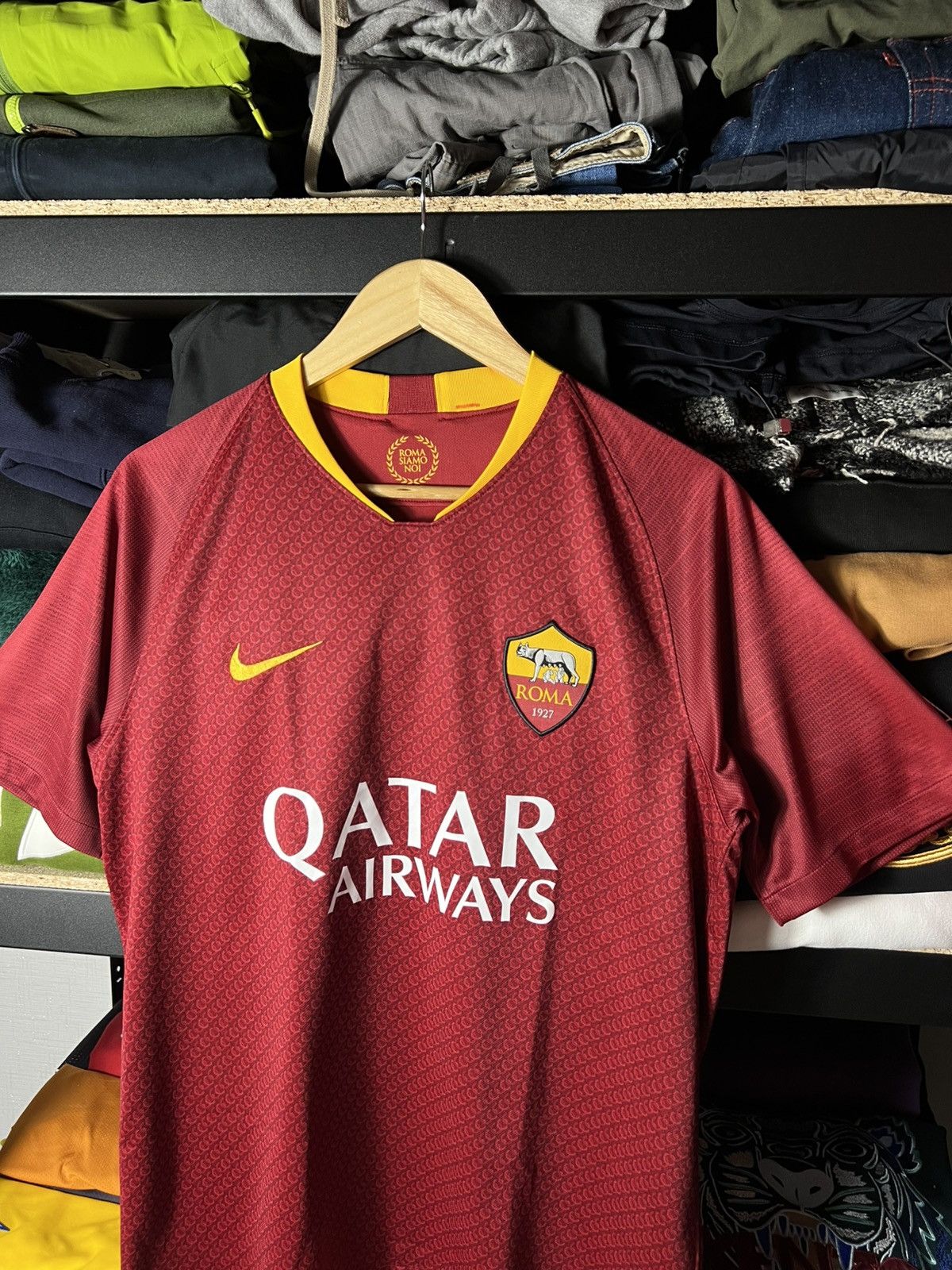 Nike Nike Jersey Youth Qatar Airways 2018 Roma Football Soccer Size US M / EU 48-50 / 2 - 2 Thumbnail