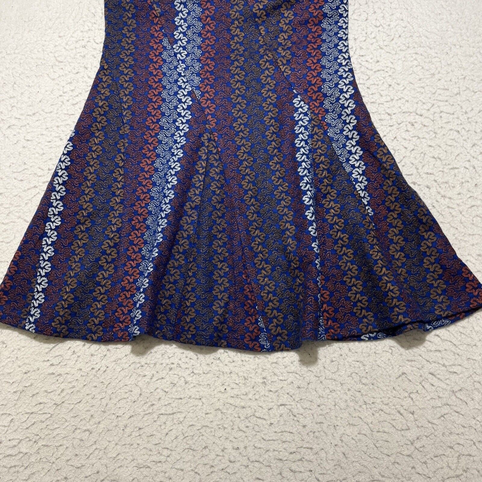 Other Hem & Thread Sleeveless Fit & Flare Mini Dress Blue Lined Size L / US 10 / IT 46 - 6 Thumbnail