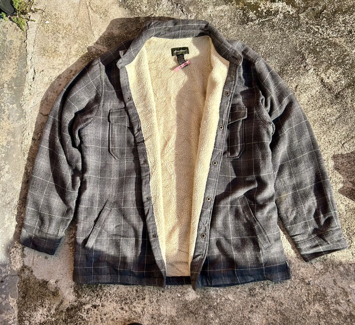 Other Sherpa-Lined Flannel Shirt Jacket Eddie Bauer Size US L / EU 52-54 / 3 - 7 Thumbnail