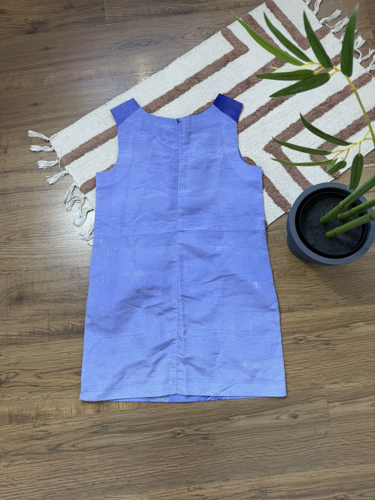 Marni VINTAGE MARNI BLUE NYLON/SILK DRESS Size M / US 6-8 / IT 42-44 - 5 Thumbnail