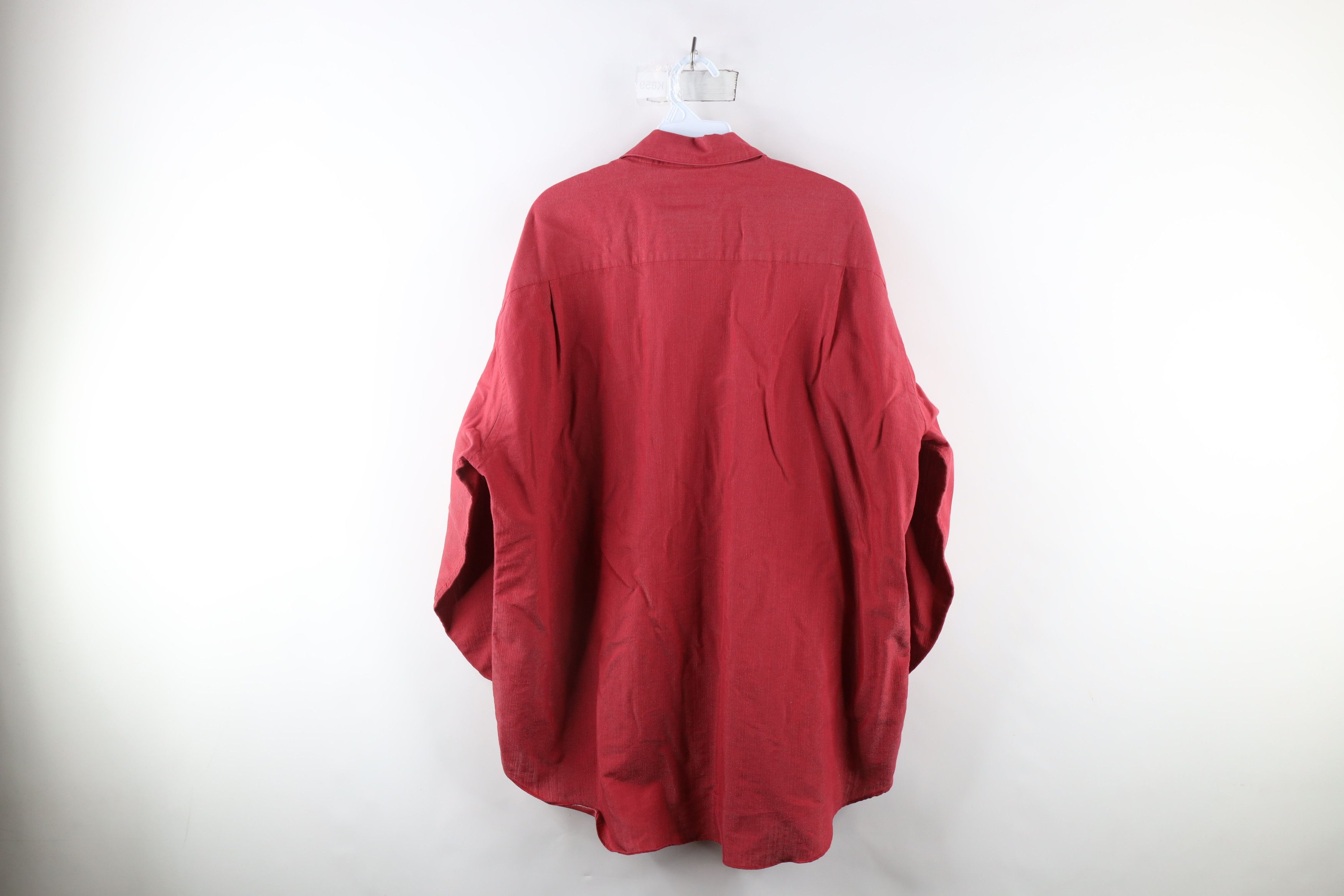 Fubu × Vintage Vintage 90s FUBU Spell Out Baggy Metallic Button Shirt Red Size US L / EU 52-54 / 3 - 7 Thumbnail