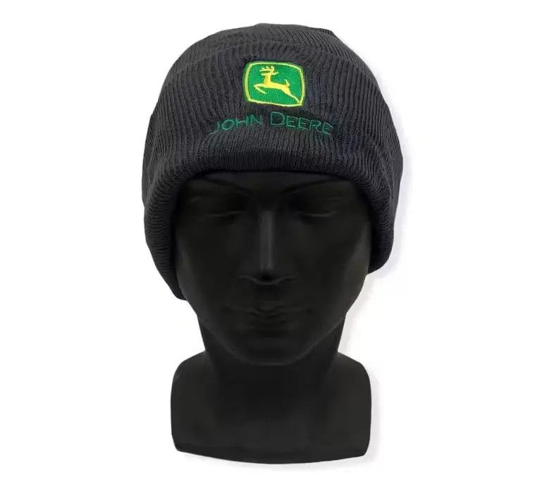 John Deere × Vintage Vintage John Deere Classic Logo beanie Hat Size ONE SIZE - 1 Thumbnail